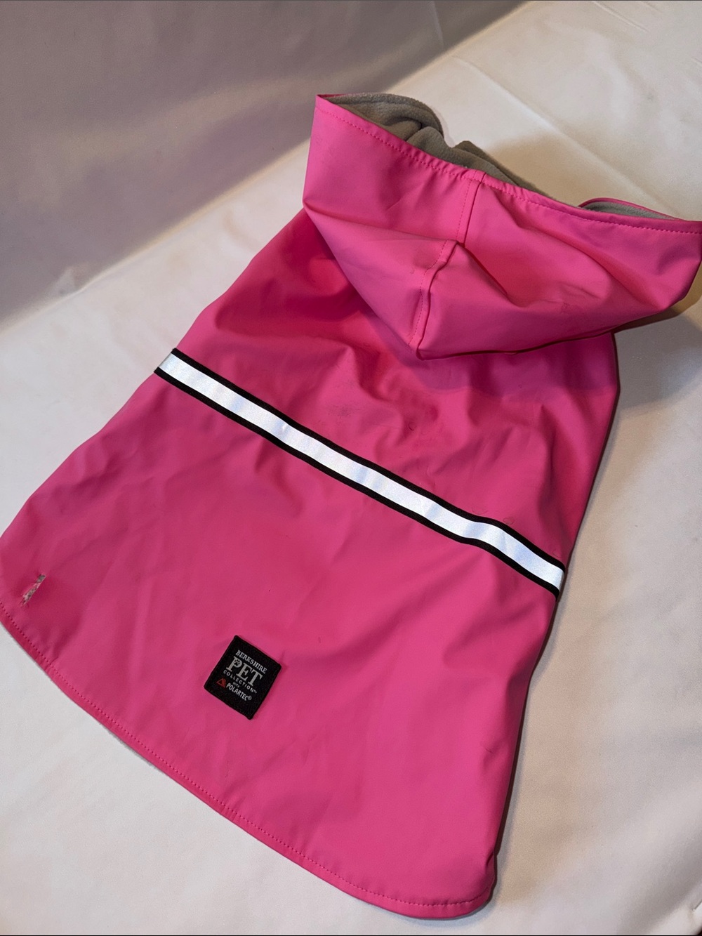 Berkshire Pet Pink Large Dog Raincoat With Polartec Fleece Lined